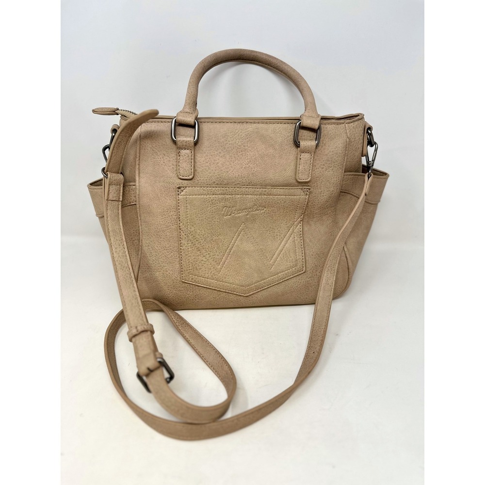 Wrangler Western‎ Stitch Embossed W Handbag Tan